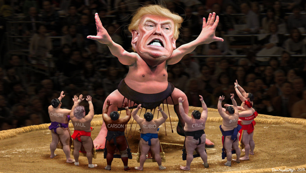 Donald Trump Caricature - Little Johnny
